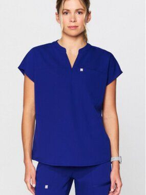 FABLETICS - Evolve Oversized Scrub Top, Galaxy Blue - Size Large *NWOT